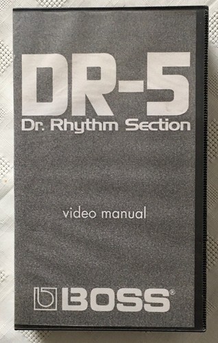 Boss vhs video - dr-5, manual